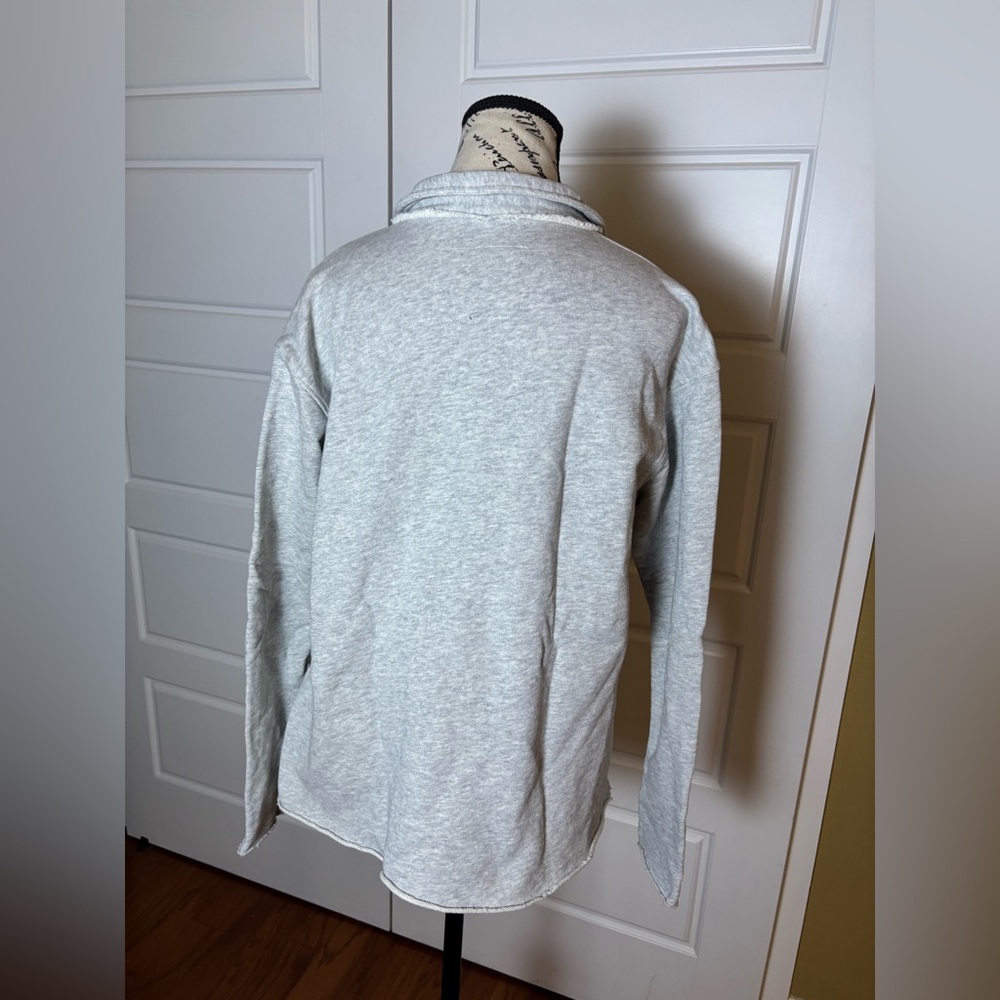 Frank & Eileen Patrick popover henley in gray melange - Picture 5 of 8